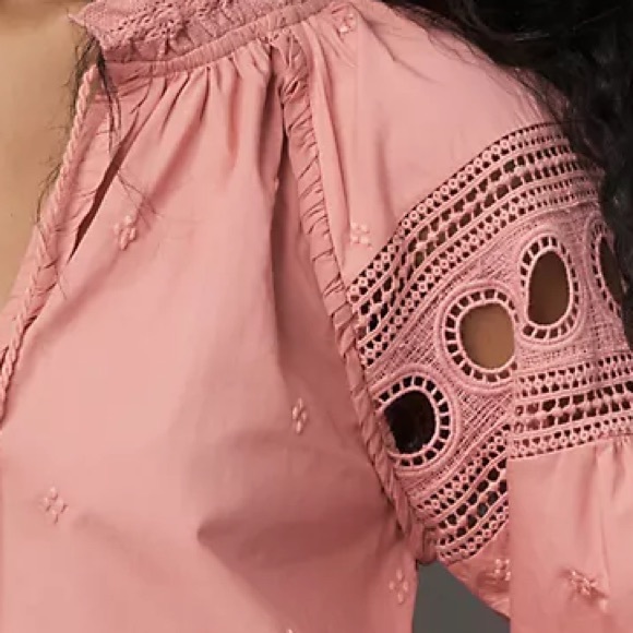 Anthropologie Forever That Girl Long-Sleeve V-Neck Peasant Blouse - Picture 9 of 11